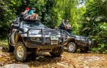 4x4 vehicle driving an off-road trail near Khao Lak
