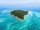 White sand beach at Bamboo Island near Phi Phi