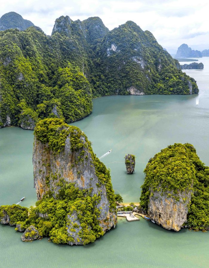 James Bond Insel Phang Nga Bucht mit dem Longtail-Boot