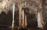 Limestone cave with stalactites and stalagmites in Khao Sok