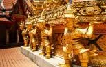 Ornate Buddhist temple building near Khao Lak
