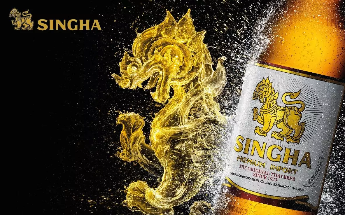 Singha Thai beer