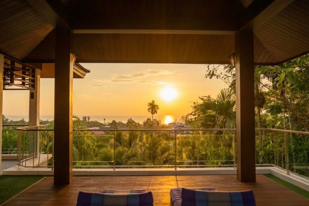 Tropical pool villa in Khao Lak with private pool and sea view
