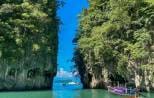 Limestone cliffs at Hong Island near Krabi