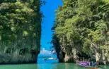 Limestone cliffs at Hong Island near Krabi