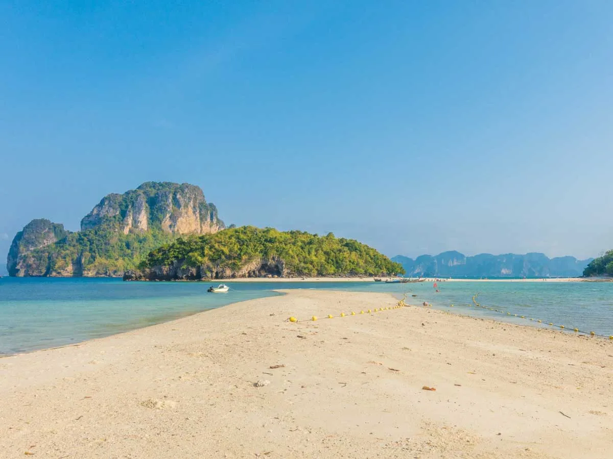 Longtail boat tour among Krabi's limestone islands
