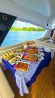 Gourmet dish elegantly presented aboard the catamaran cruise