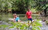 Hidden waterfall reached on the Khao Lak Expedition trek