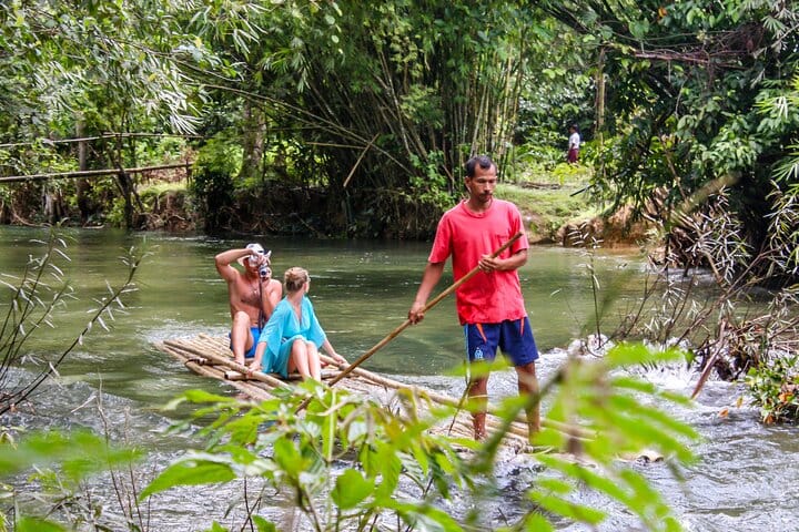 Hidden waterfall reached on the Khao Lak Expedition trek