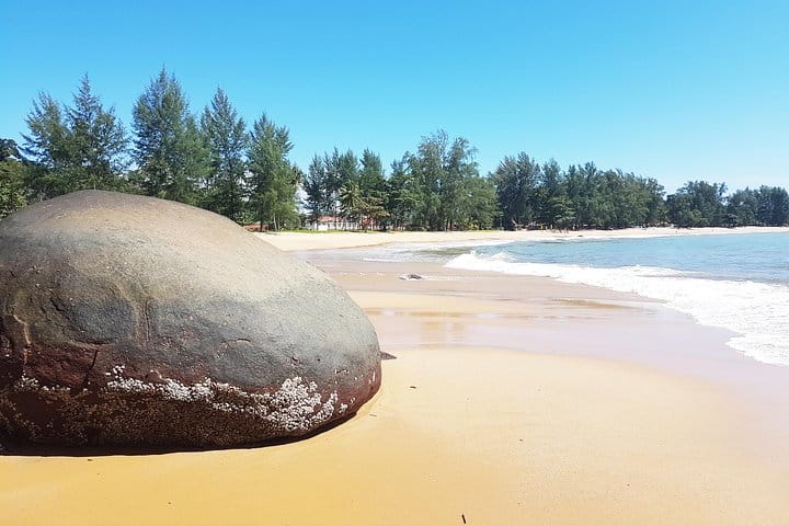 Quiet beach in Khao Lak at the end of the expedition day